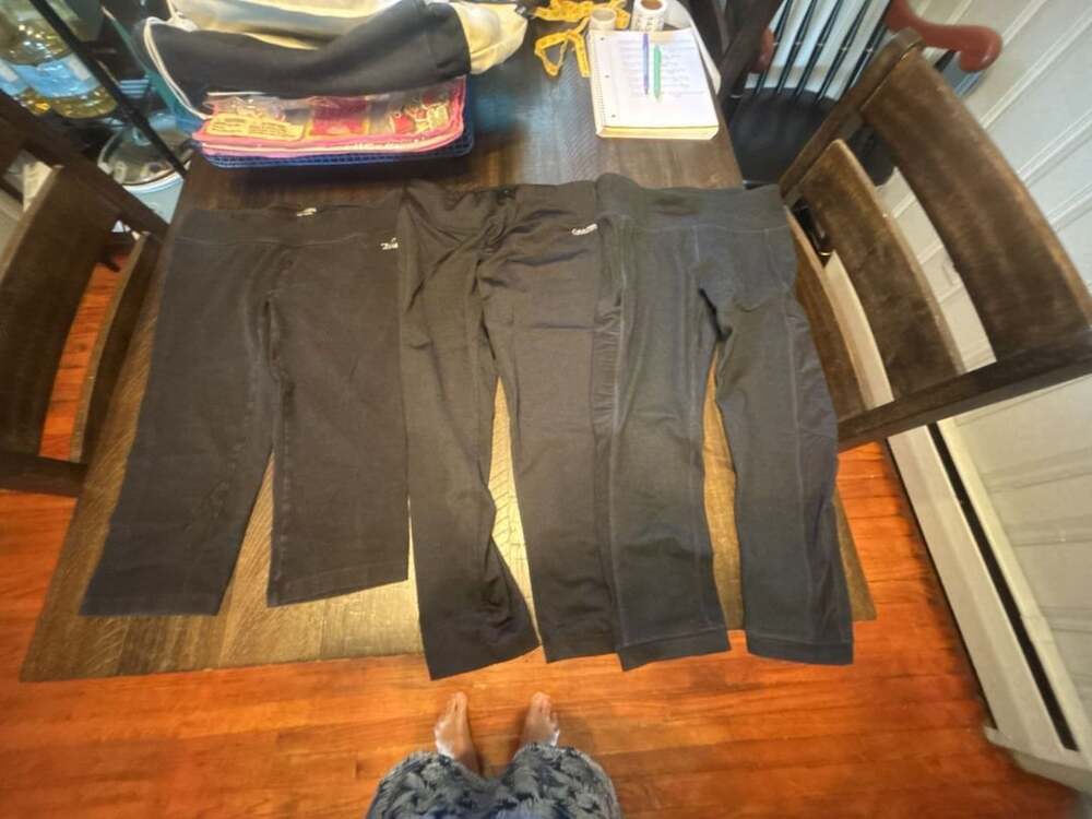 Calvin Klein and Spalding Black Capri Leggings Bundle Size S